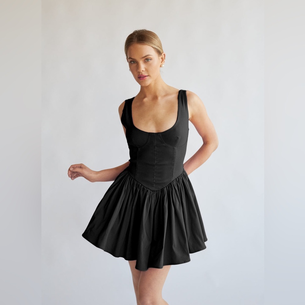 Black Corset Mini Dress
